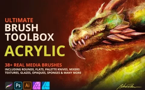 终极画笔工具箱 - 丙烯笔刷