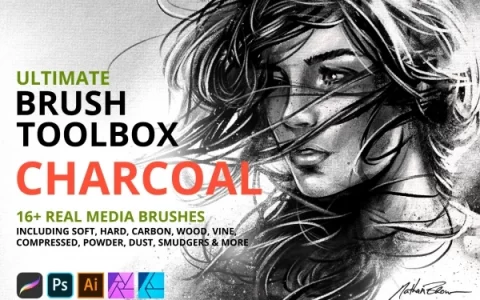 终极画笔工具箱 -木炭笔刷