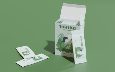 羽衣甘蓝粉包装设计