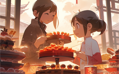 二十四节气二次元风格海报