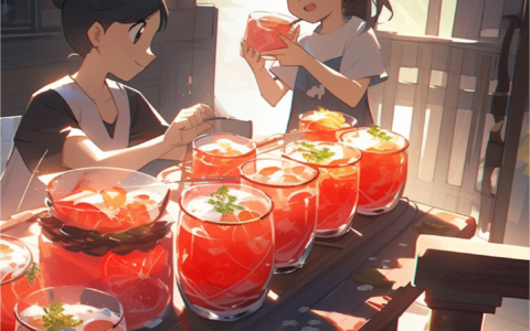 二十四节气二次元风格海报