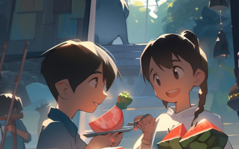 二十四节气二次元风格海报