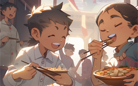 二十四节气二次元风格海报