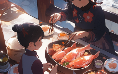 二十四节气二次元风格海报