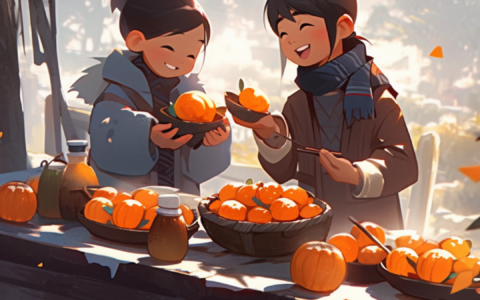 二十四节气二次元风格海报