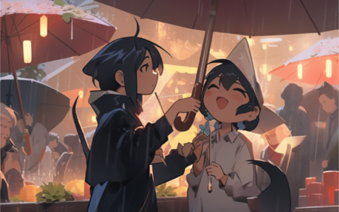 二十四节气二次元风格海报