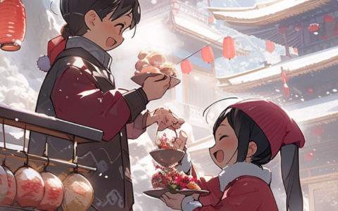 二十四节气二次元风格海报