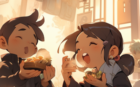 二十四节气二次元风格海报