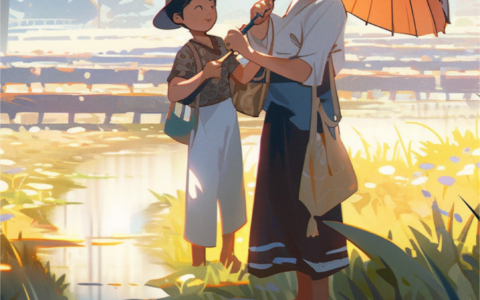 二十四节气二次元风格海报