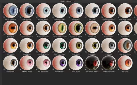Tiny Eye blender眼睛资产