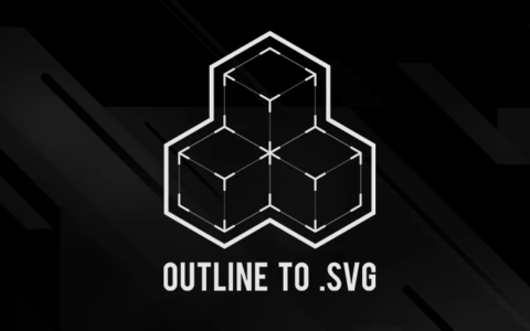 Blender导出svg插件 Outline To SVG 0.0.92