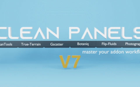 Blender插件管理 - Clean Panels 7.0.5