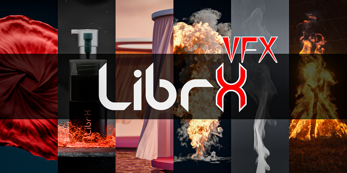 Librx 1.1 布料、窗帘、火、烟、灯光、粒子、软体、背景